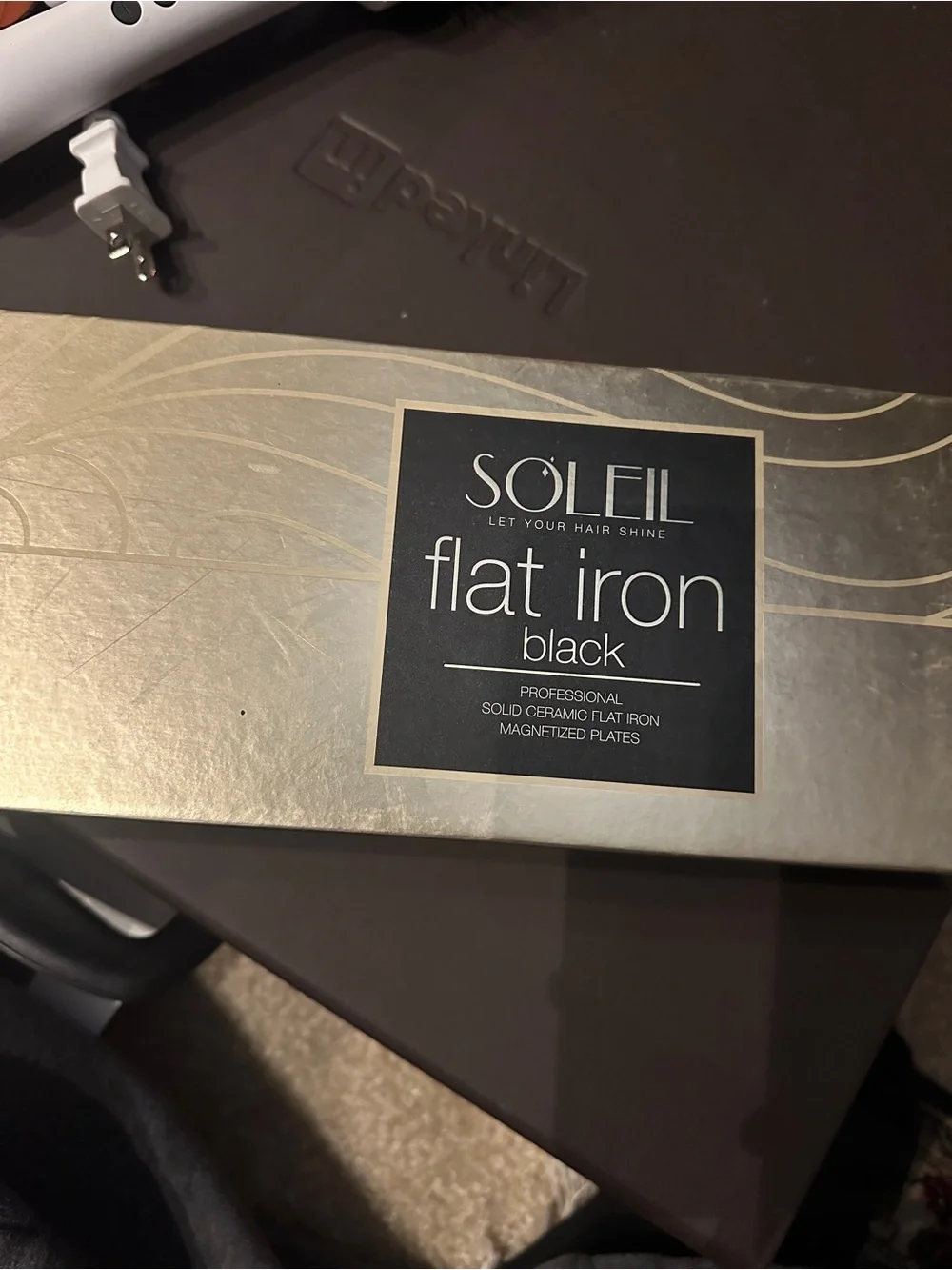 Soleil Black Hair Straightener - Professional Flat Iron